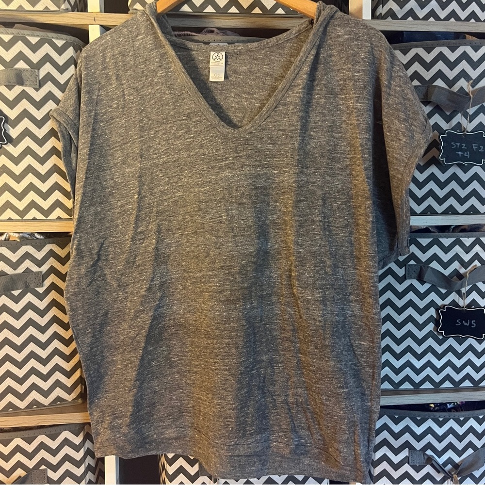 Alternative Heather Gray V-Neck Tee